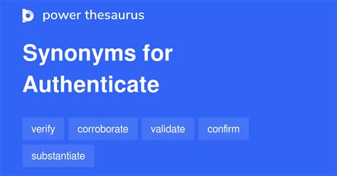 authenticate synonym